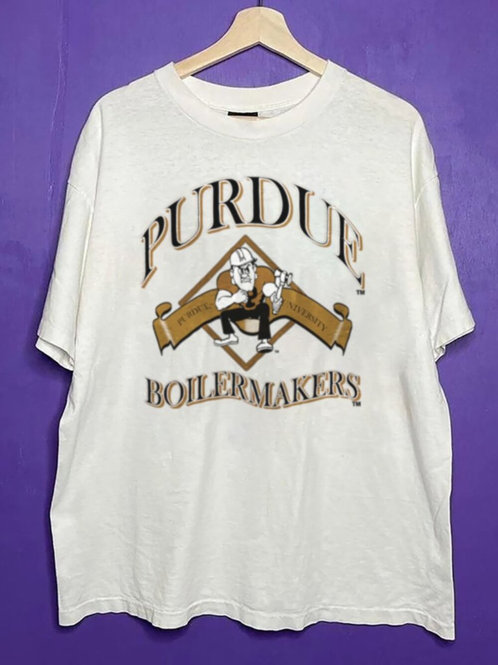 Vintage 90s Purdue University Logo Unisex Shirt, Retro Purdue Boilermakers Shirt